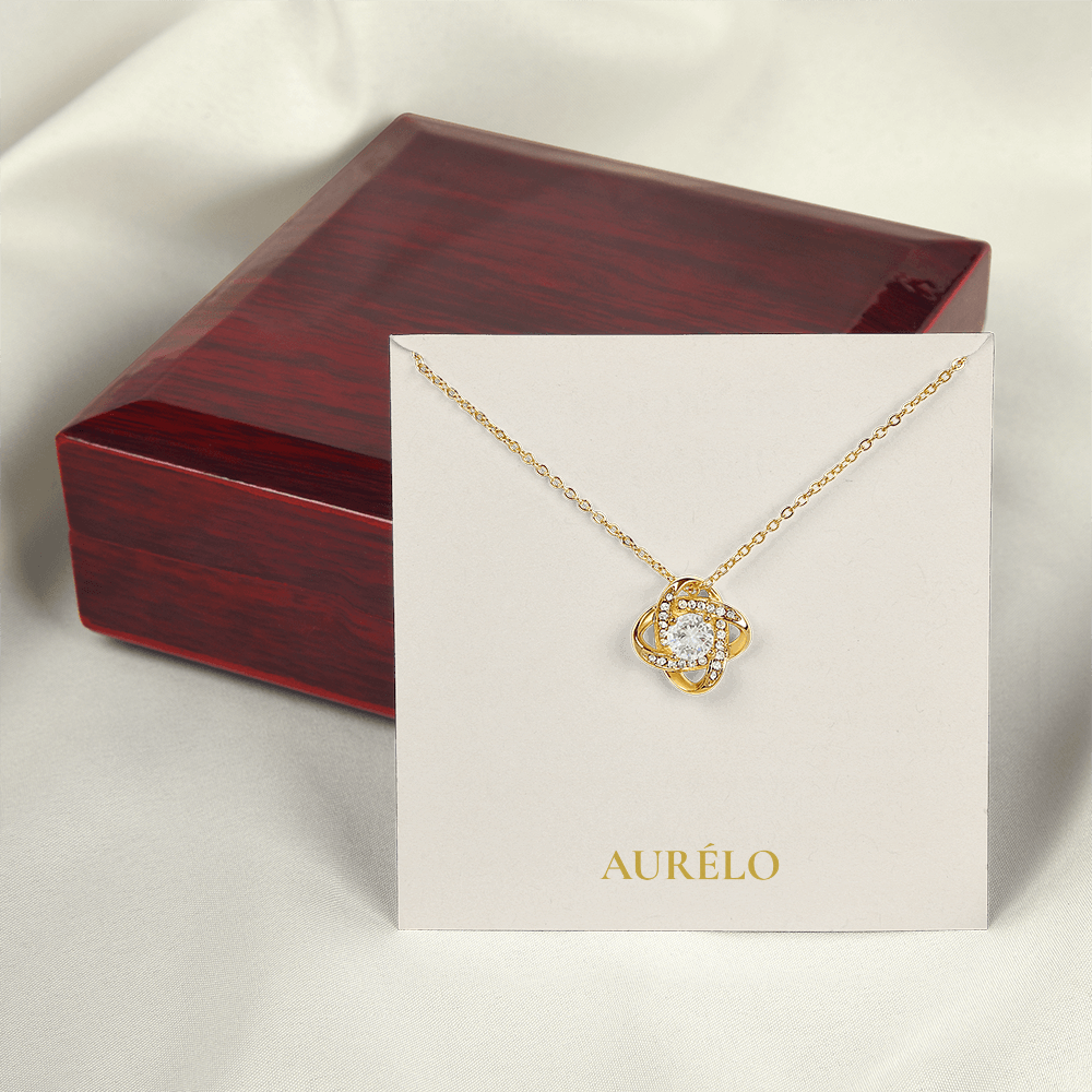 Love Knot Necklace - Everlasting Embrace