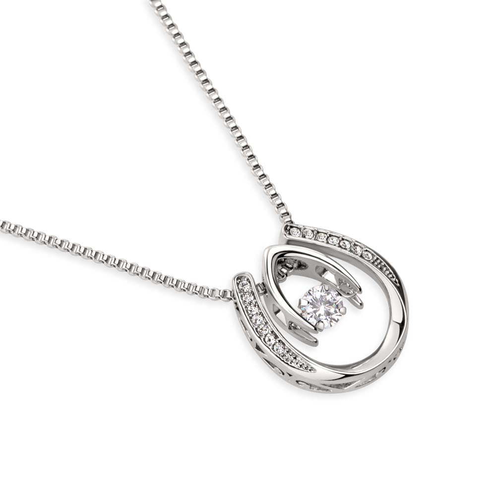 Lucky in Love Heart Pendant Necklace