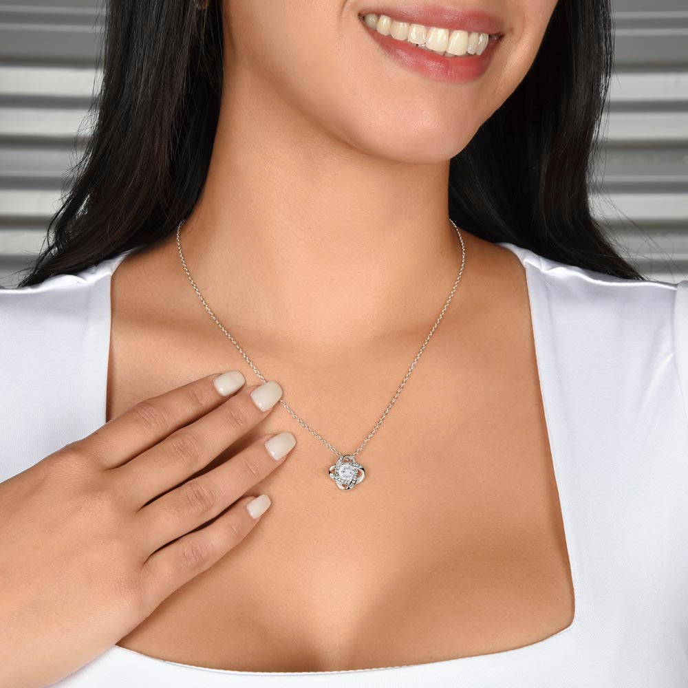 Love Knot Necklace - Everlasting Embrace