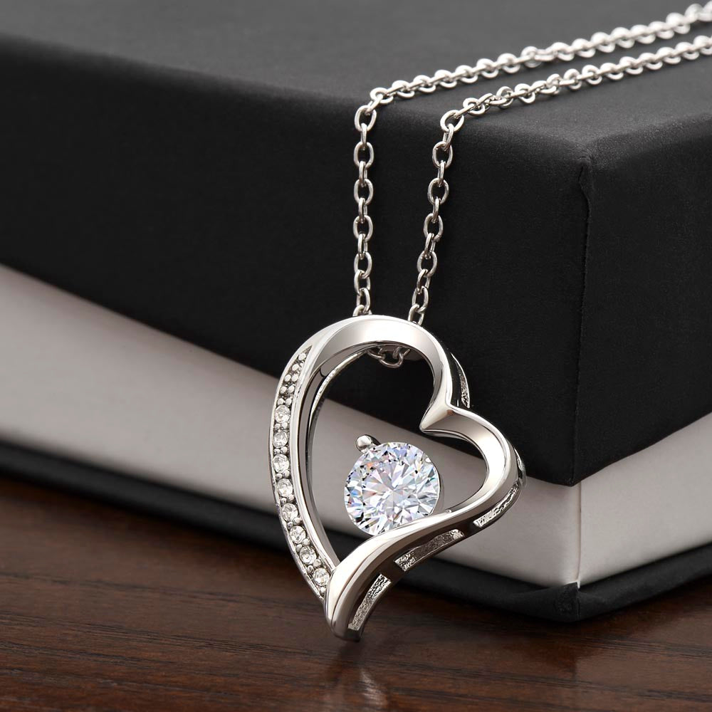 Forever Love Elegant Heart Pendant Necklace
