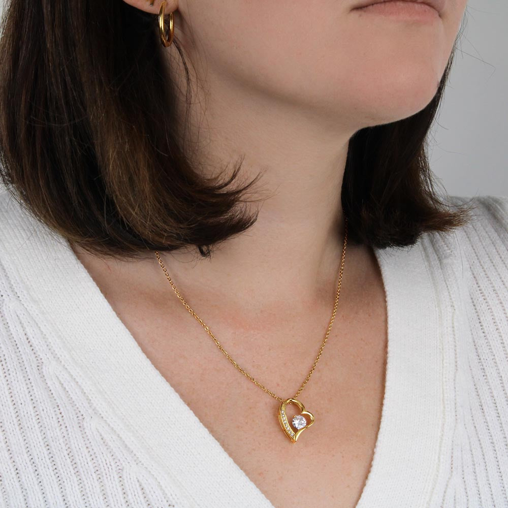 Forever Love Elegant Heart Pendant Necklace