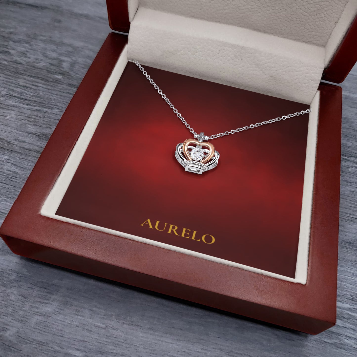 Royal Grace Crown Pendant Necklace