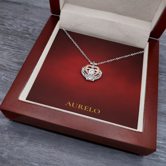 Royal Grace Crown Pendant Necklace