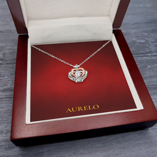 Royal Grace Crown Pendant Necklace